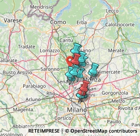 Mappa 20031 Cesano Maderno MB, Italia (8.36667)