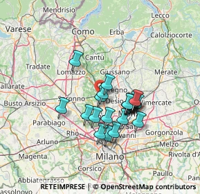 Mappa 20031 Cesano Maderno MB, Italia (10.4435)