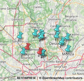 Mappa 20031 Cesano Maderno MB, Italia (5.93375)