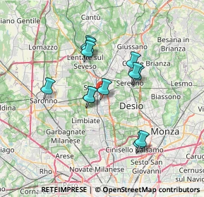 Mappa 20031 Cesano Maderno MB, Italia (5.7825)