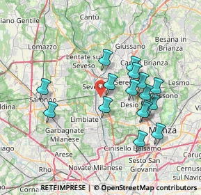 Mappa 20031 Cesano Maderno MB, Italia (6.60625)