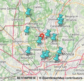 Mappa 20031 Cesano Maderno MB, Italia (6.84)