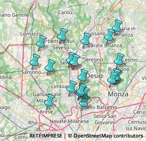 Mappa 20031 Cesano Maderno MB, Italia (6.967)