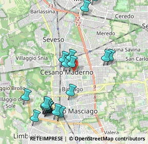 Mappa 20031 Cesano Maderno MB, Italia (2.229)