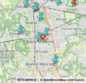 Mappa 20031 Cesano Maderno MB, Italia (2.5)