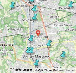 Mappa 20031 Cesano Maderno MB, Italia (2.715)