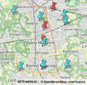 Mappa 20031 Cesano Maderno MB, Italia (2.5)