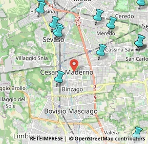 Mappa 20031 Cesano Maderno MB, Italia (2.95071)