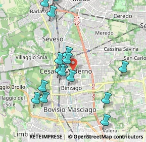 Mappa 20031 Cesano Maderno MB, Italia (2.04533)