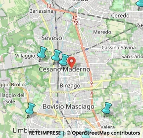 Mappa 20031 Cesano Maderno MB, Italia (3.654)