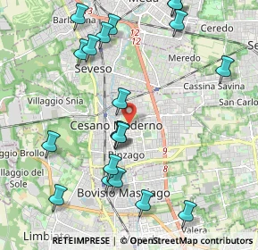 Mappa 20031 Cesano Maderno MB, Italia (2.362)
