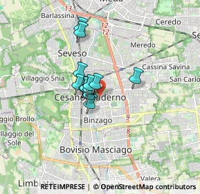 Mappa 20031 Cesano Maderno MB, Italia (1.01167)