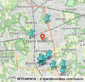 Mappa 20031 Cesano Maderno MB, Italia (2.22273)