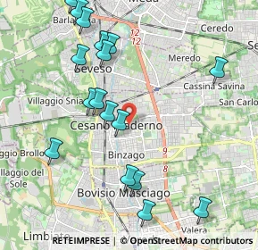 Mappa 20031 Cesano Maderno MB, Italia (2.27765)