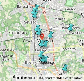 Mappa 20031 Cesano Maderno MB, Italia (1.80143)