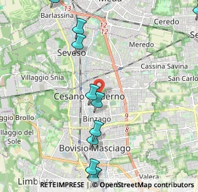 Mappa 20031 Cesano Maderno MB, Italia (2.60545)