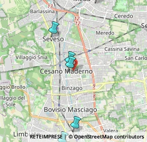 Mappa 20031 Cesano Maderno MB, Italia (3.43333)