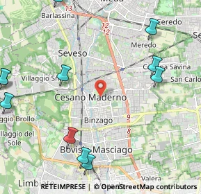 Mappa 20031 Cesano Maderno MB, Italia (2.94818)