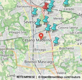 Mappa 20031 Cesano Maderno MB, Italia (1.96)