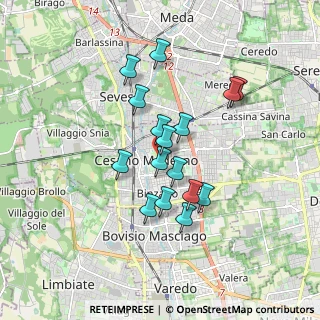Mappa Via Venezia, 20031 Cesano Maderno MB, Italia (1.44063)