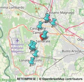 Mappa Via Silvio Pellico, 21017 Samarate VA, Italia (2.64818)