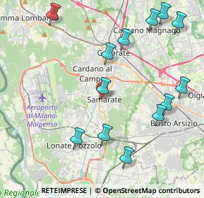 Mappa Via Silvio Pellico, 21017 Samarate VA, Italia (4.84)