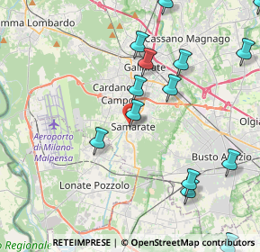 Mappa Via Silvio Pellico, 21017 Samarate VA, Italia (5.61176)