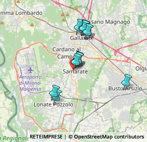 Mappa Via Silvio Pellico, 21017 Samarate VA, Italia (2.85692)