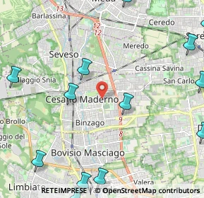 Mappa Via Quarto, 20031 Cesano Maderno MB, Italia (3.19846)