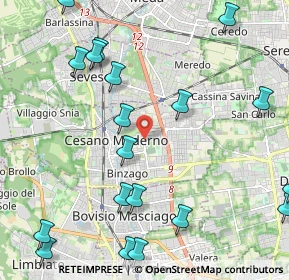 Mappa Via Quarto, 20031 Cesano Maderno MB, Italia (2.864)