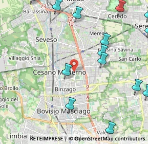 Mappa Via Quarto, 20031 Cesano Maderno MB, Italia (3.06533)