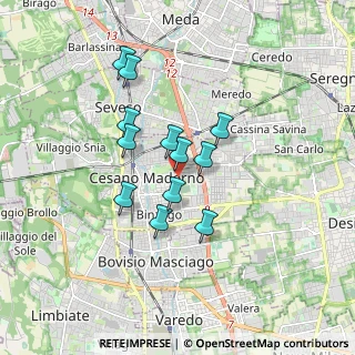 Mappa Via Quarto, 20031 Cesano Maderno MB, Italia (1.35917)