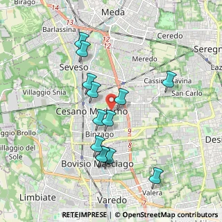 Mappa Via Quarto, 20031 Cesano Maderno MB, Italia (1.77538)
