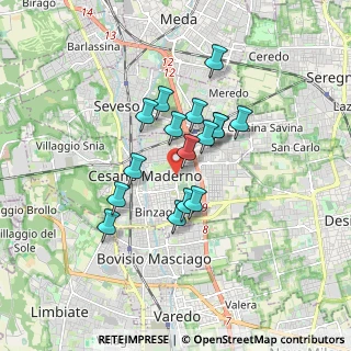 Mappa Via Quarto, 20031 Cesano Maderno MB, Italia (1.32)