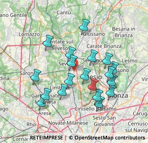 Mappa Via Quarto, 20031 Cesano Maderno MB, Italia (6.75947)