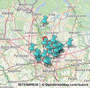 Mappa Via Quarto, 20031 Cesano Maderno MB, Italia (10.7935)