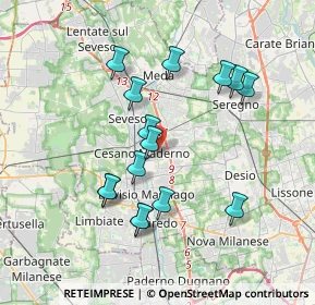 Mappa Via Quarto, 20031 Cesano Maderno MB, Italia (3.43933)
