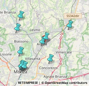 Mappa Via E. G. Falck, 20862 Arcore MB, Italia (4.77833)