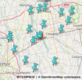 Mappa Via delle Giare, 35014 Fontaniva PD, Italia (9.5305)