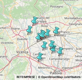 Mappa Via delle Giare, 35014 Fontaniva PD, Italia (8.98917)