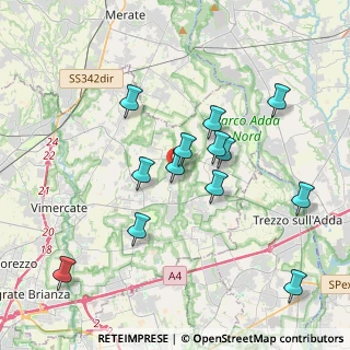Mappa Via Don Lorenzo Radaelli, 20883 Mezzago MB, Italia (3.65846)