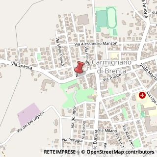 Mappa Via Spessa, 25, 35010 Carmignano di Brenta, Padova (Veneto)