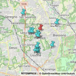 Mappa Via Mario Somaschini, 20851 Lissone MB, Italia (1.42)