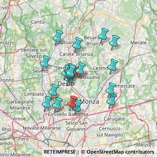 Mappa Via Mario Somaschini, 20851 Lissone MB, Italia (6.1635)
