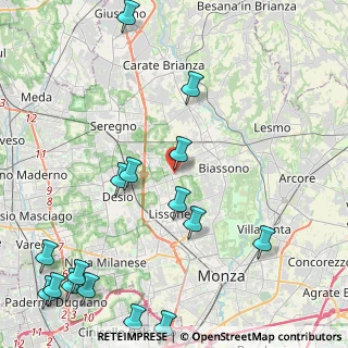 Mappa Via Mario Somaschini, 20851 Lissone MB, Italia (6.15647)