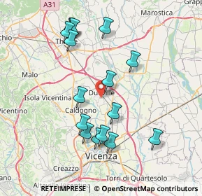 Mappa Via Revoloni, 36031 Dueville VI, Italia (7.6775)