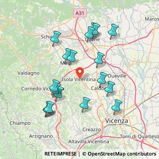 Mappa Via Cerchiari, 36033 Isola Vicentina VI, Italia (7.89556)