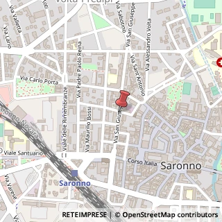 Mappa Via San Giuseppe, 47, 21047 Saronno, Varese (Lombardia)
