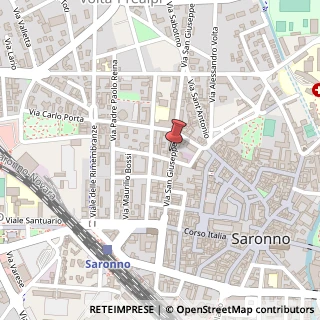 Mappa Via San Giuseppe, 40, 21047 Saronno, Varese (Lombardia)