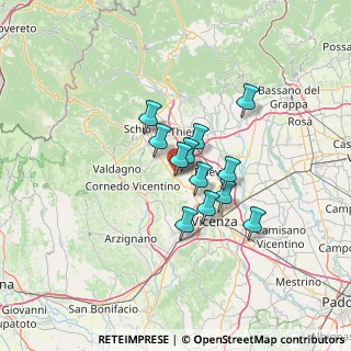 Mappa Via Spinà, 36033 Isola vicentina VI, Italia (9.02167)